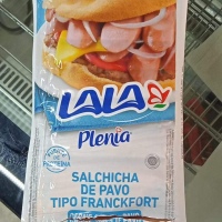 Salchicha de Pavo Tipo Franckfort Plenia Lala 